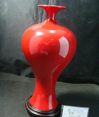 厂家直销 富贵红小美人瓶 陶瓷工艺礼品